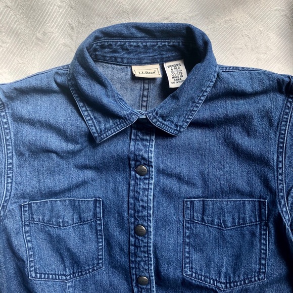 Vintage L.L. Bean Denim Mini Dress - Picture 7 of 7